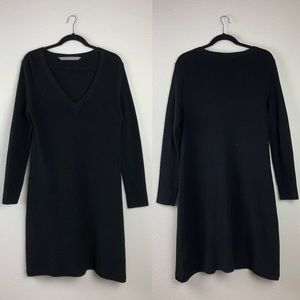 Athleta Nordic Dress - Black Long Sleeve